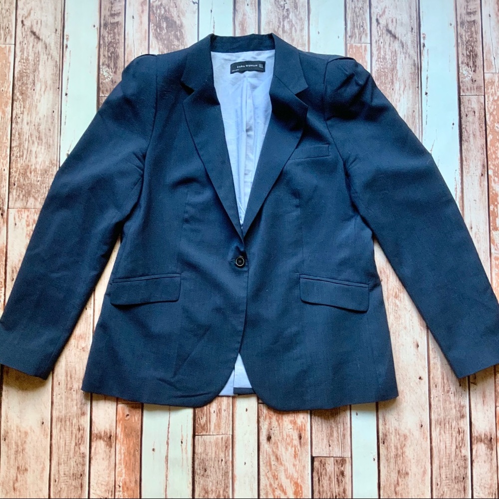 Zara Woman navy blazer size XL